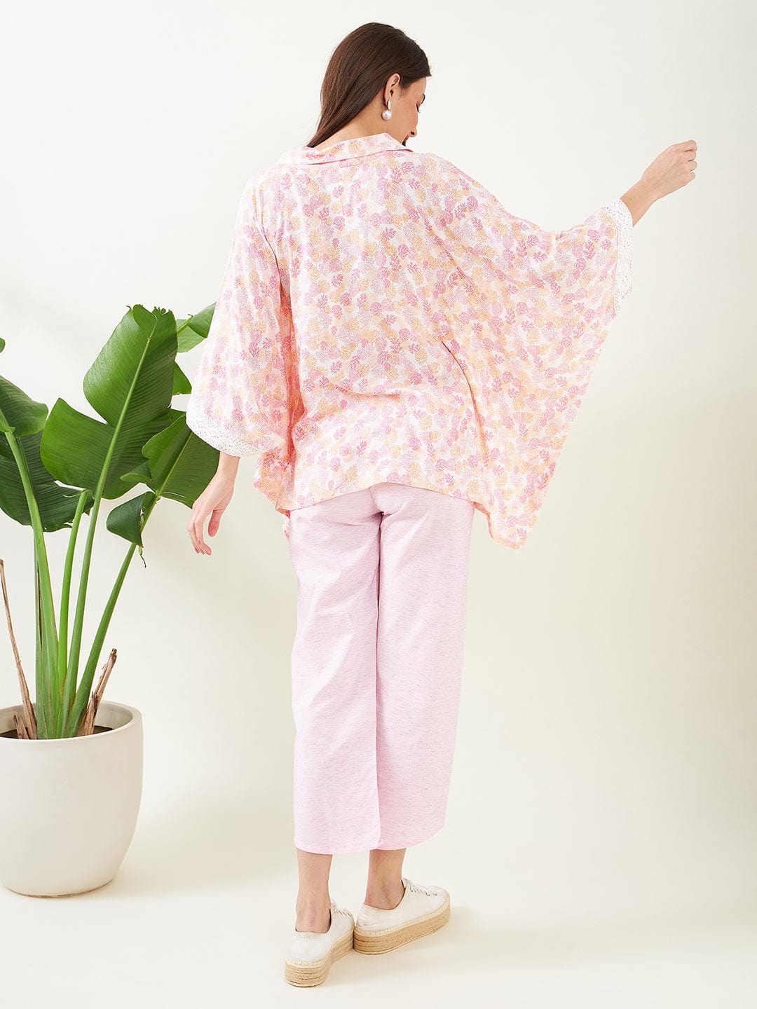 The Kaftan Company Co-ord Pink Tranquil Co-ord Set