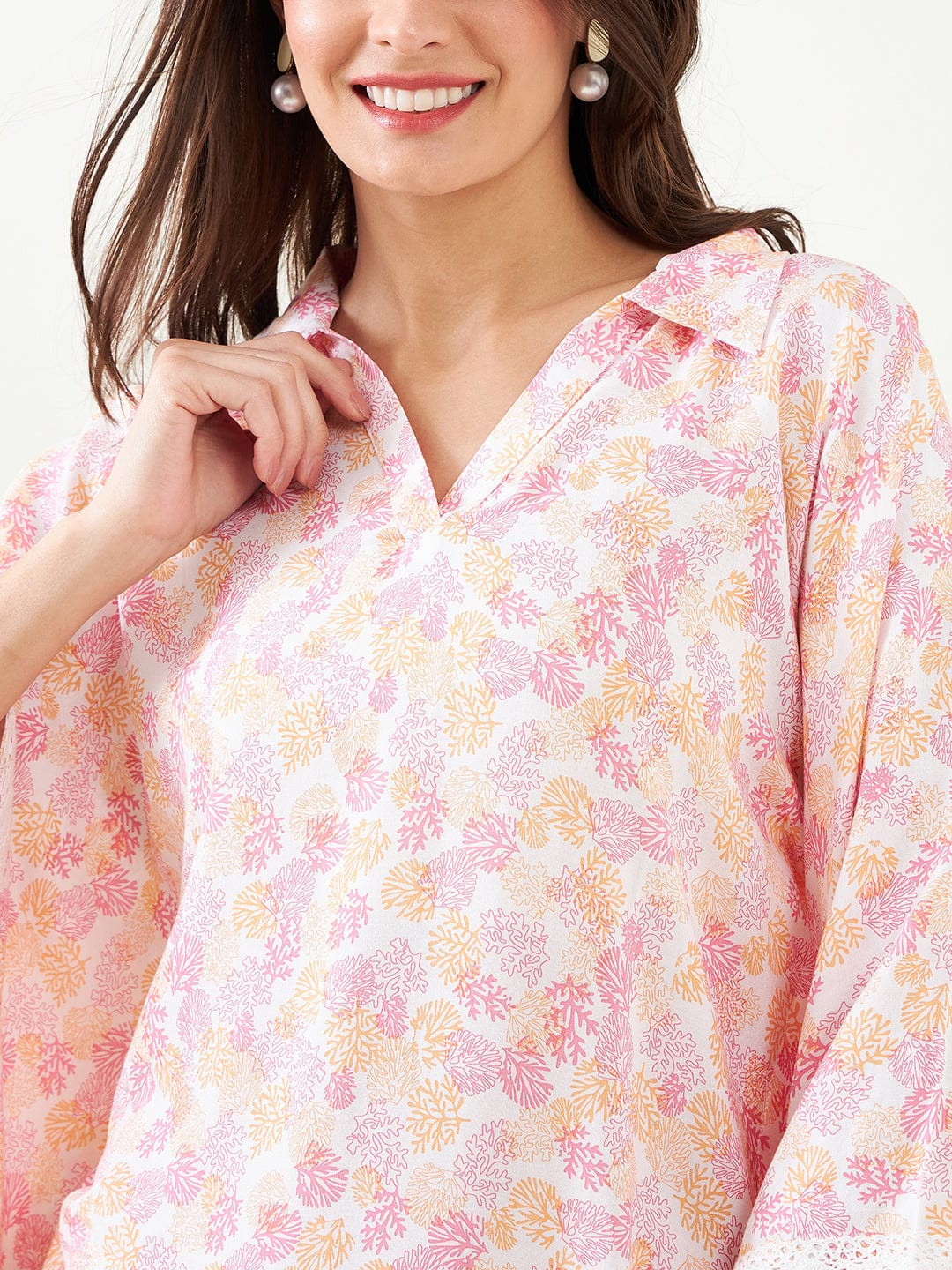 The Kaftan Company Co-ord Pink Tranquil Co-ord Set
