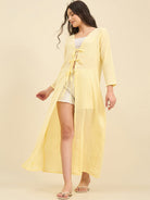 The Kaftan Company Cover-Up Sunny Yellow Cotton Resortwear Coverup