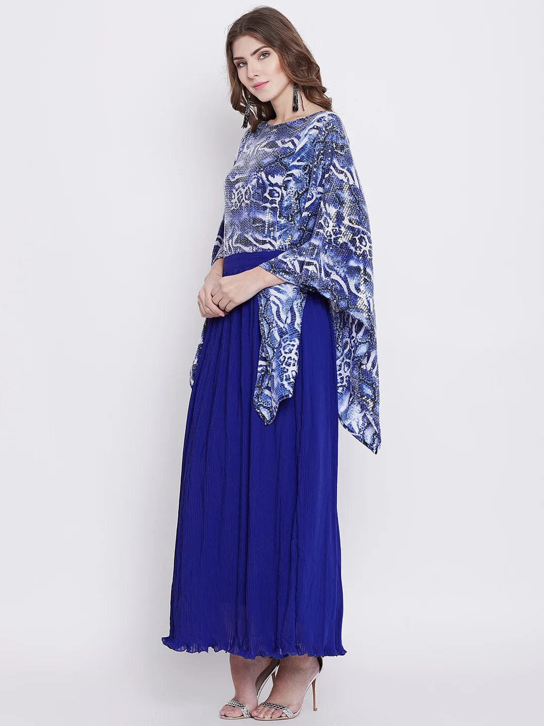 The Kaftan Company Dresses Aphrodite Sequins and Pleats Maxi Dress - (Clearance - Final Sale)