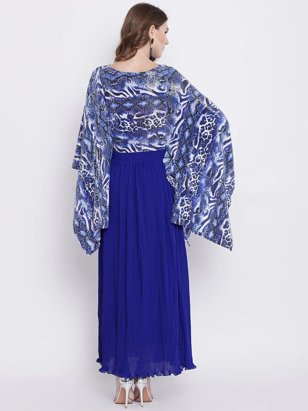 The Kaftan Company Dresses Aphrodite Sequins and Pleats Maxi Dress - (Clearance - Final Sale)