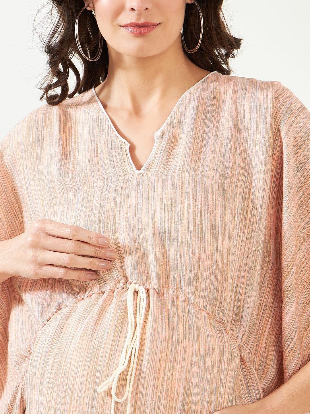 The Kaftan Company Dresses Blush Striped Maternity Dress