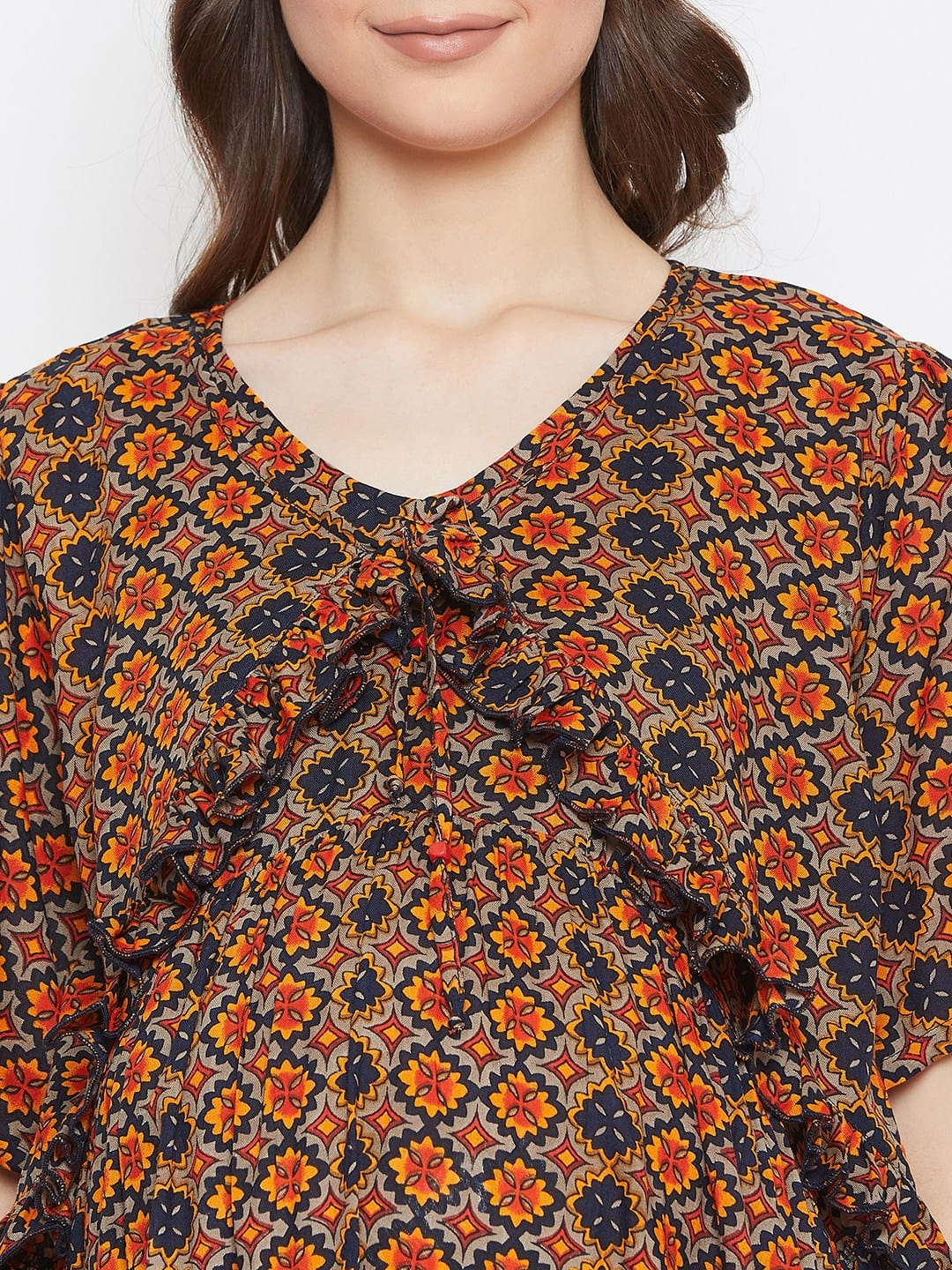 The Kaftan Company Dresses Printed Maternity and Feeding Dress (Final Sale)