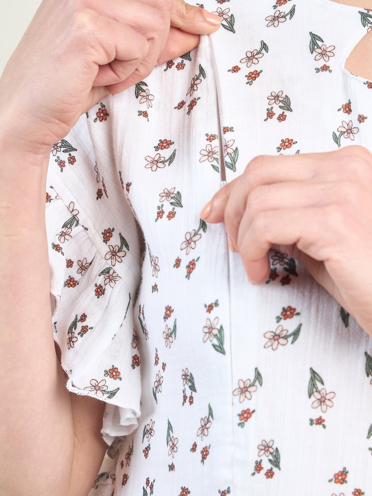 The Kaftan Company Dresses White Blossoming Maternity Floral Dress