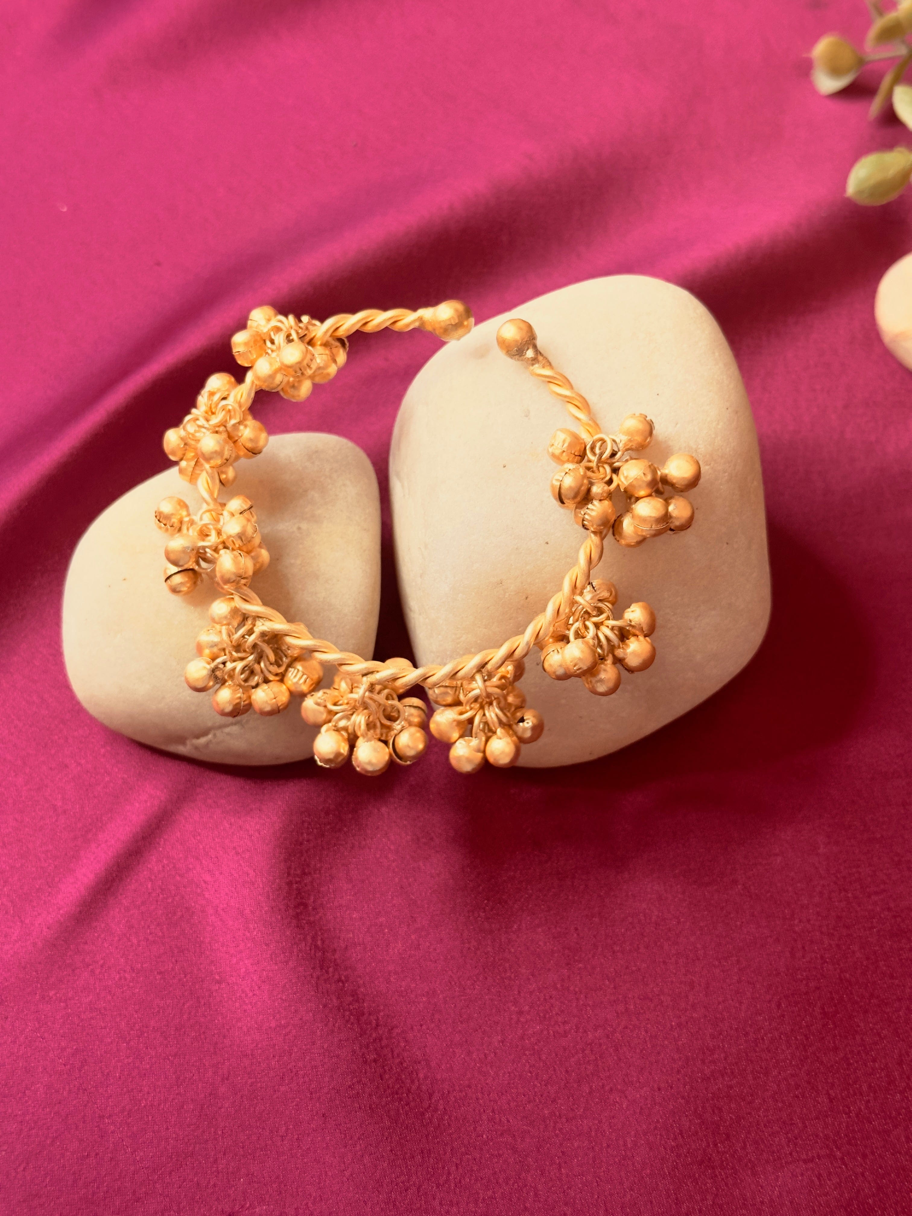 The Kaftan Company Jewelry Golden Ghungroo Cuff Bracelet