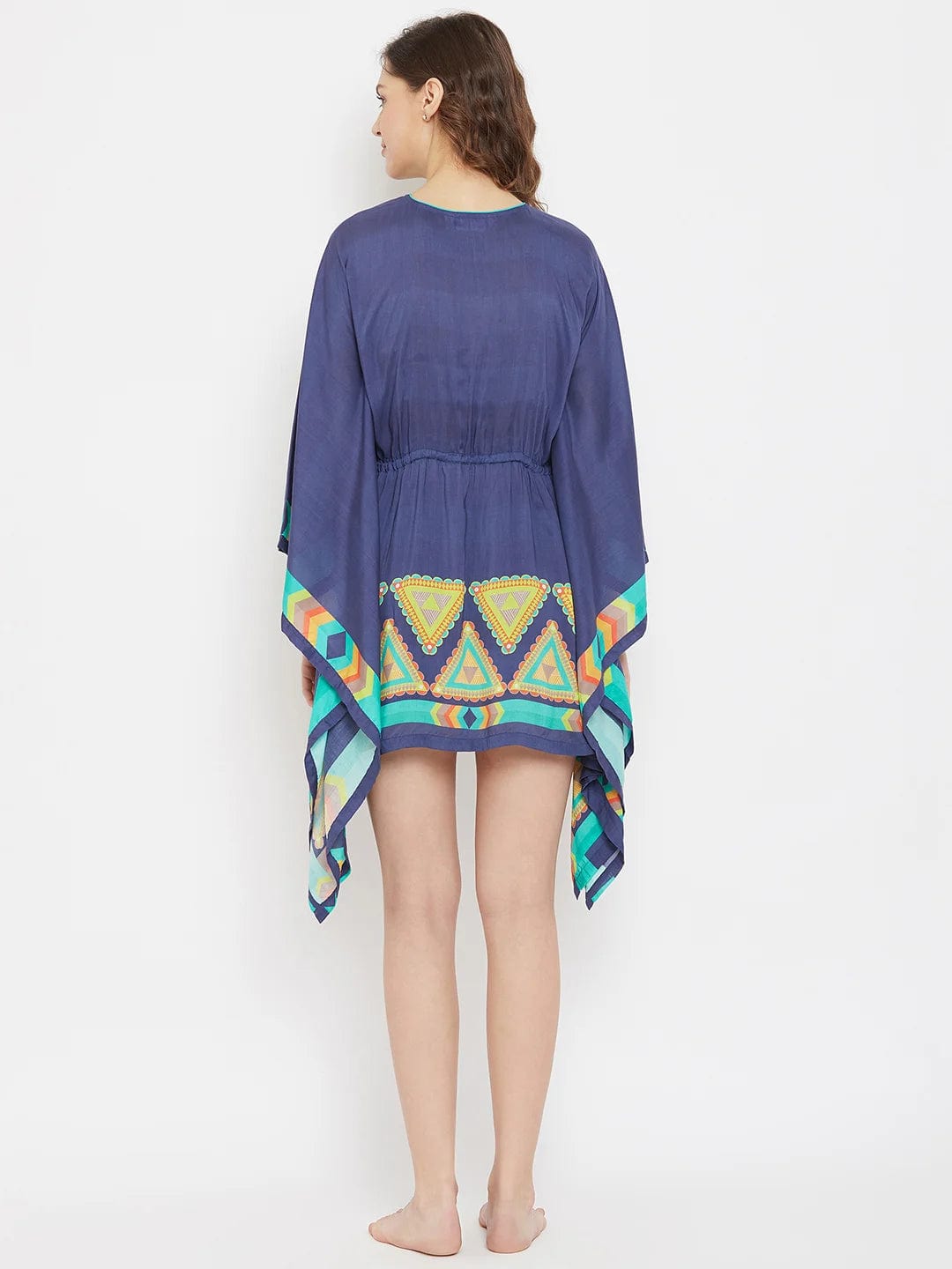 The Kaftan Company Kaftan Boho Aztec Digital Printed Resort Kaftan