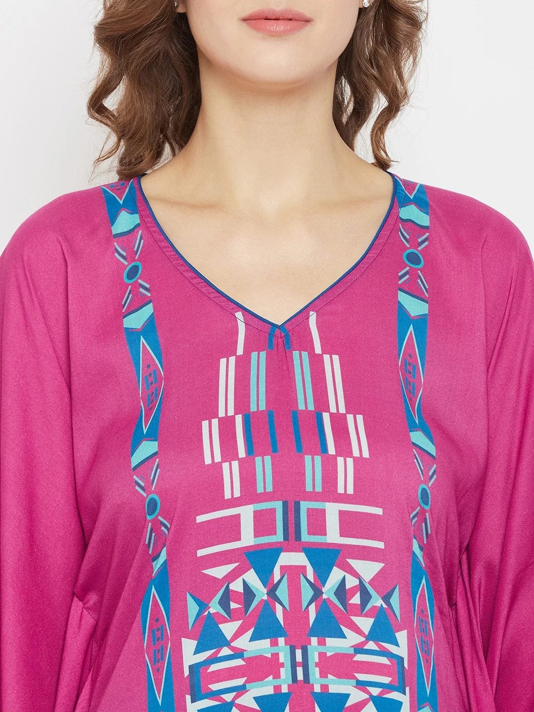The Kaftan Company Kaftan Boho Dreamcatcher Digital Printed Resort Kaftan (Final Sale)
