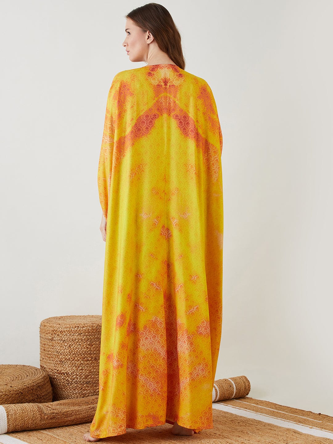 The Kaftan Company Kaftan ONESIZE Yellow Royal Egyptian Freesize Kaftan