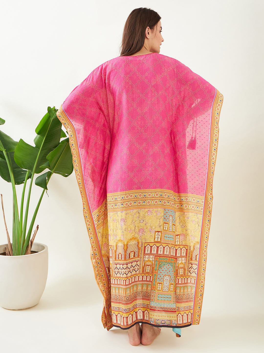 The Kaftan Company Kaftan Pink Mughal Majesty Kaftan