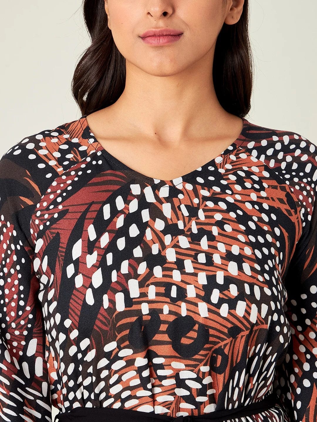 The Kaftan Company Nightdress Earthy Tropica Animal Print Kaftan