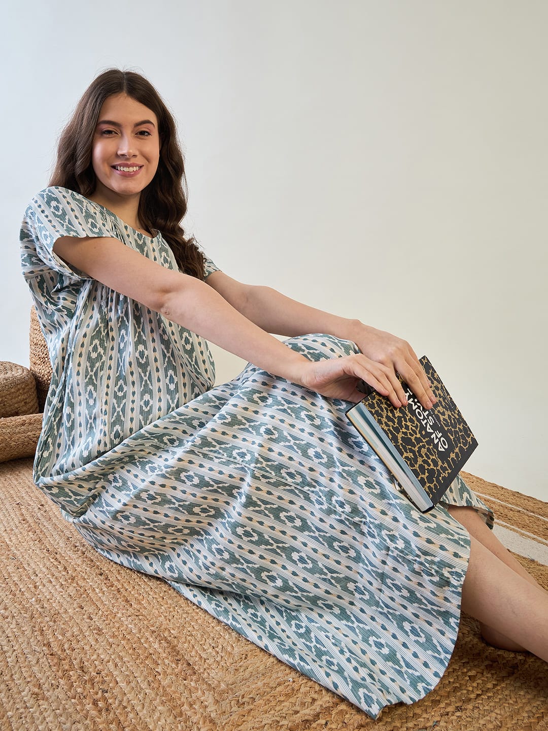 The Kaftan Company Nightdress Tribal Essence Simple Comfy Night Dress