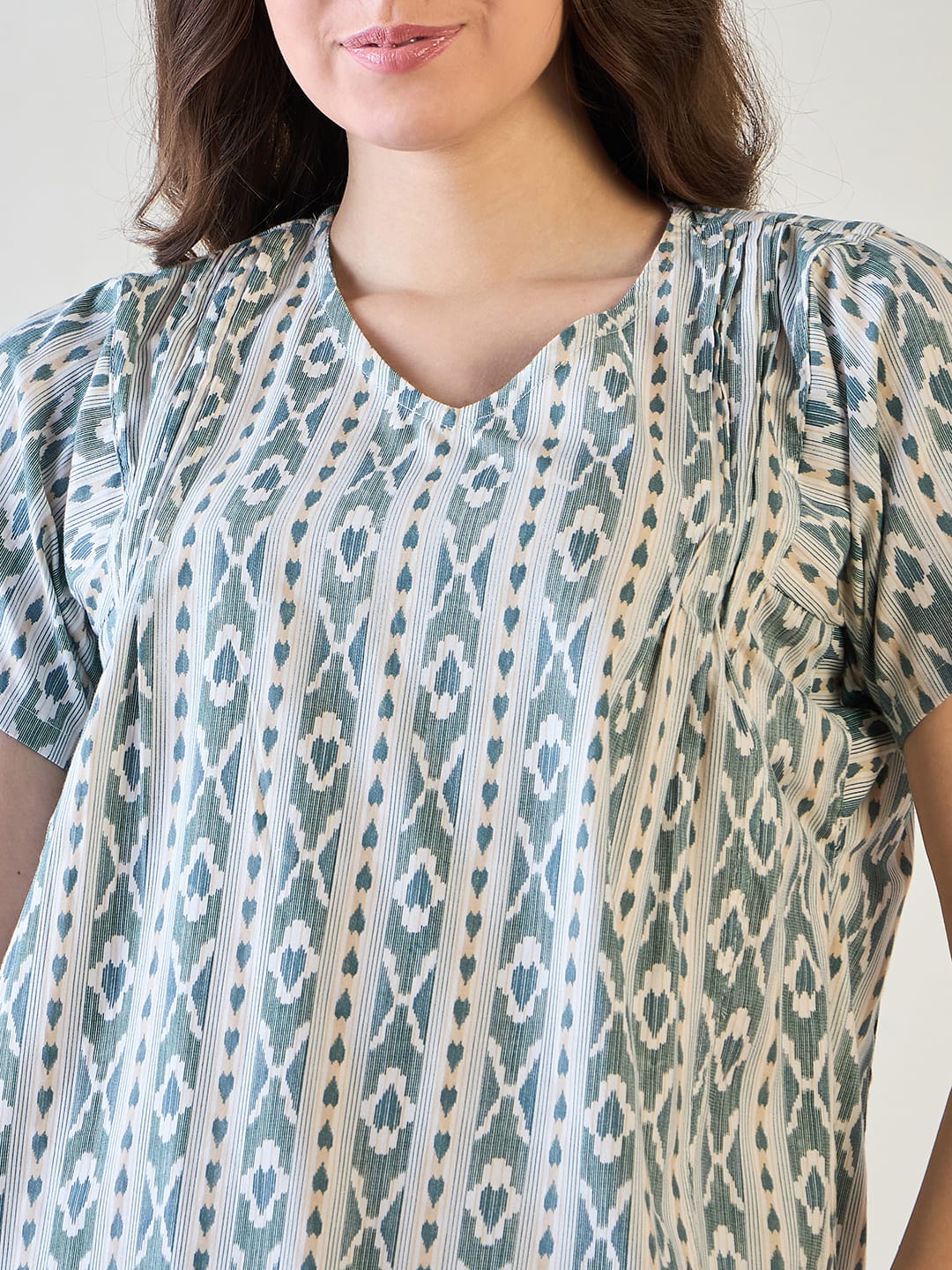 The Kaftan Company Nightdress Tribal Essence Simple Comfy Night Dress