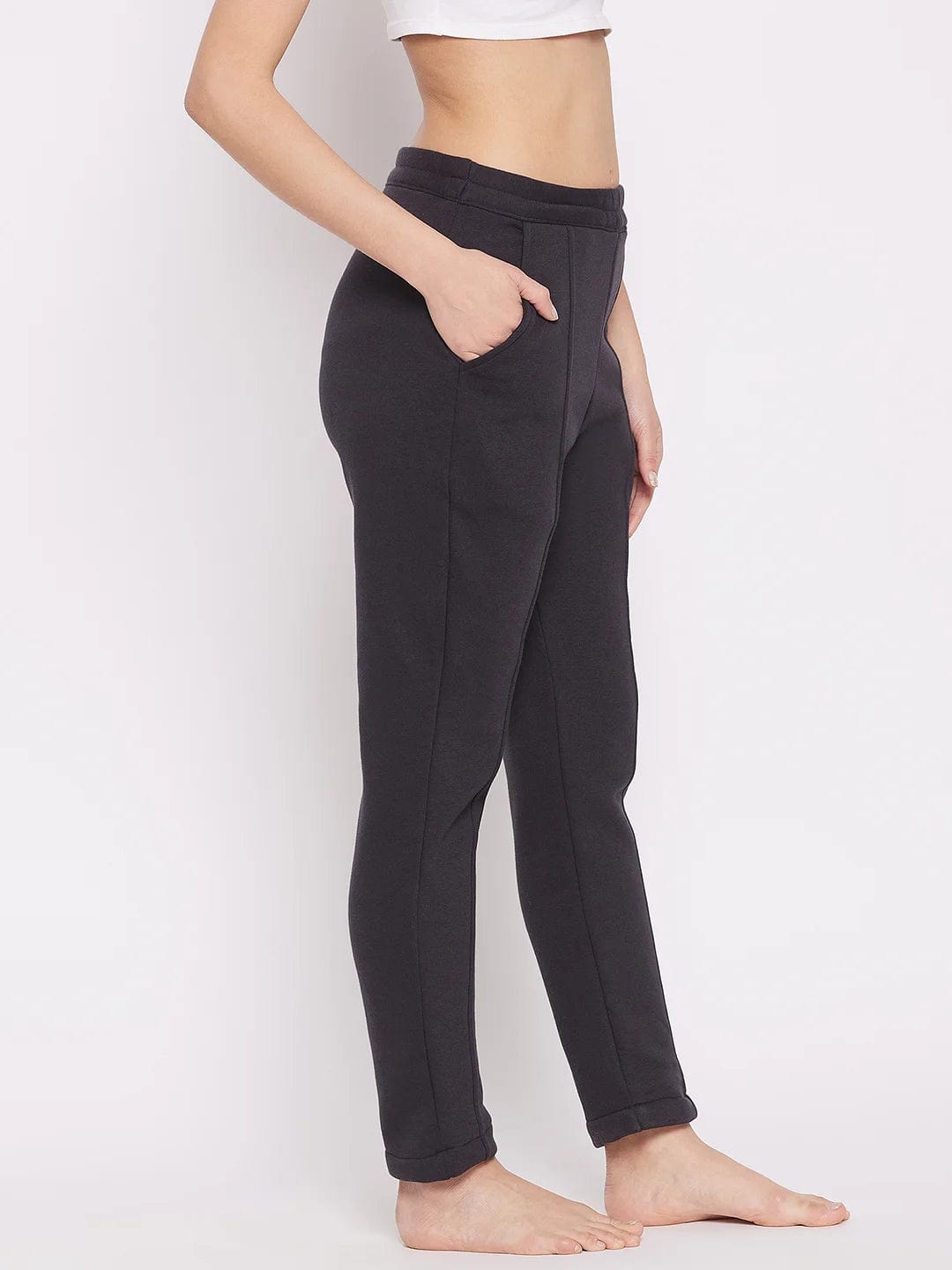 The Kaftan Company Pants Black Tapered Loungepants (Final Sale )