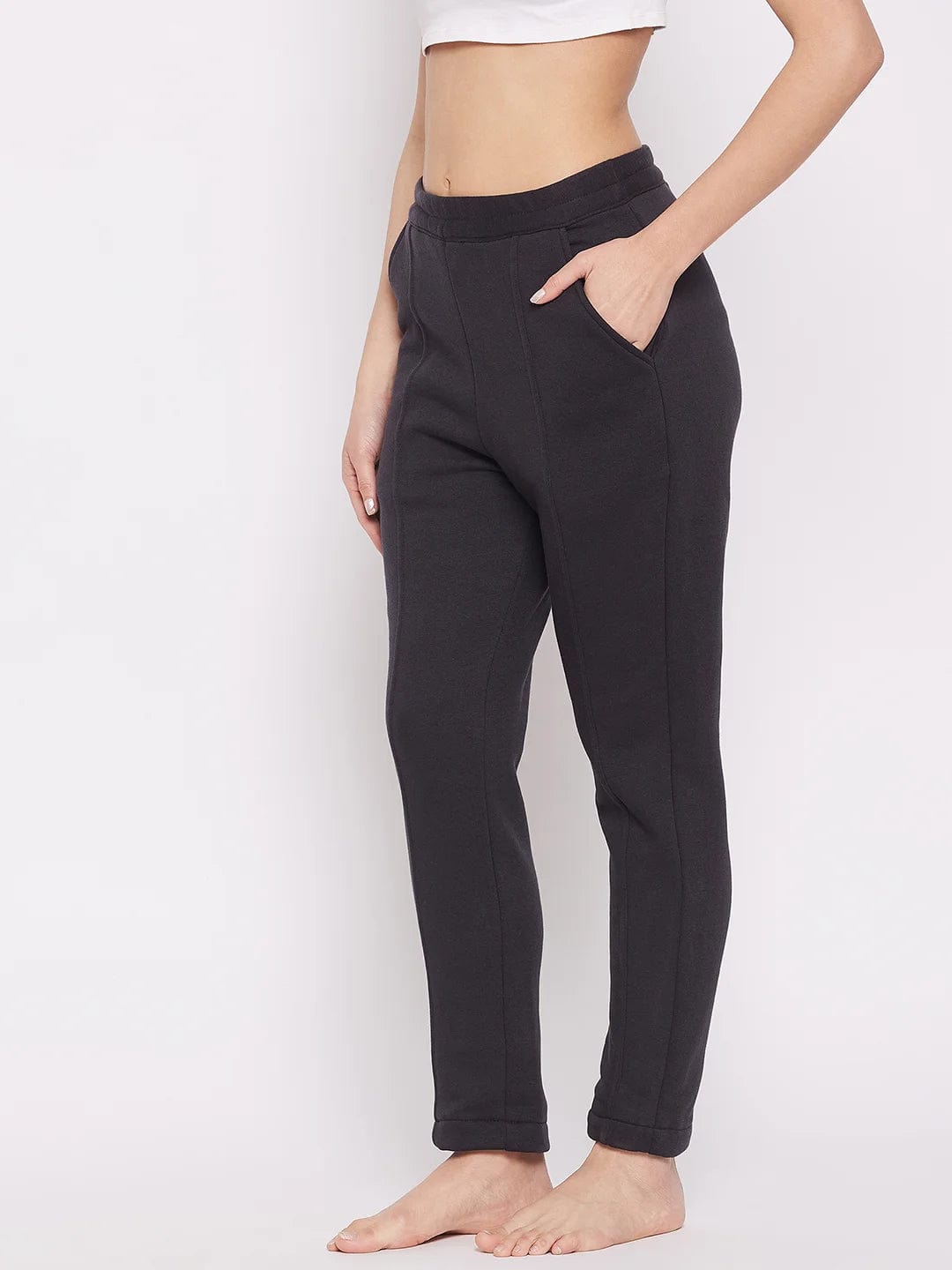 The Kaftan Company Pants Black Tapered Loungepants (Final Sale )