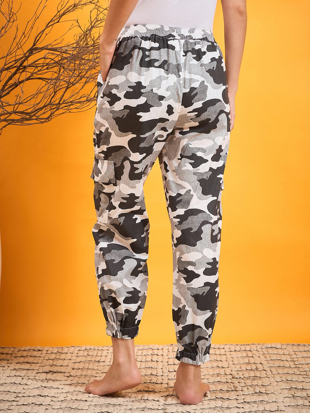 The Kaftan Company Pants Grey Camouflage Lounge Pants
