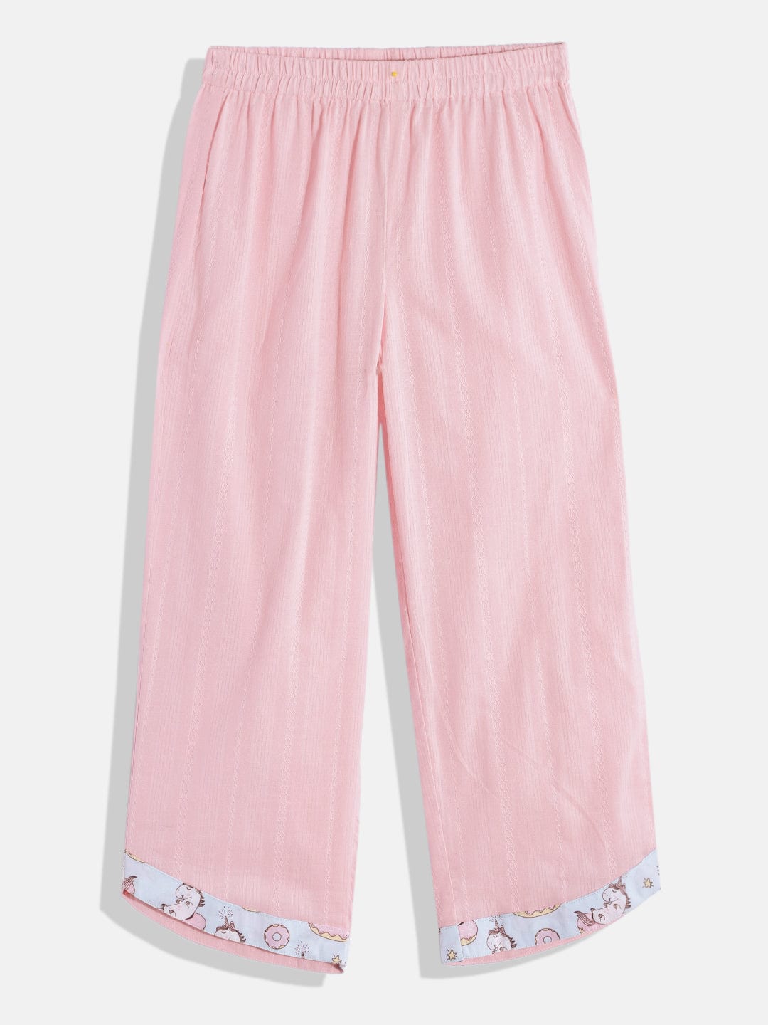 The Kaftan Company Pyjama Set Girls Sky Blue Pom Pom Kaftan Pyjama Set