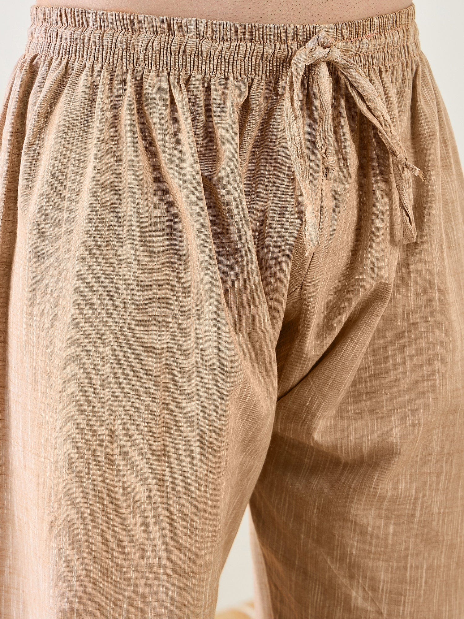 The Kaftan Company Pyjama Set Mens Brown Pathani Kurta Pyjama Set