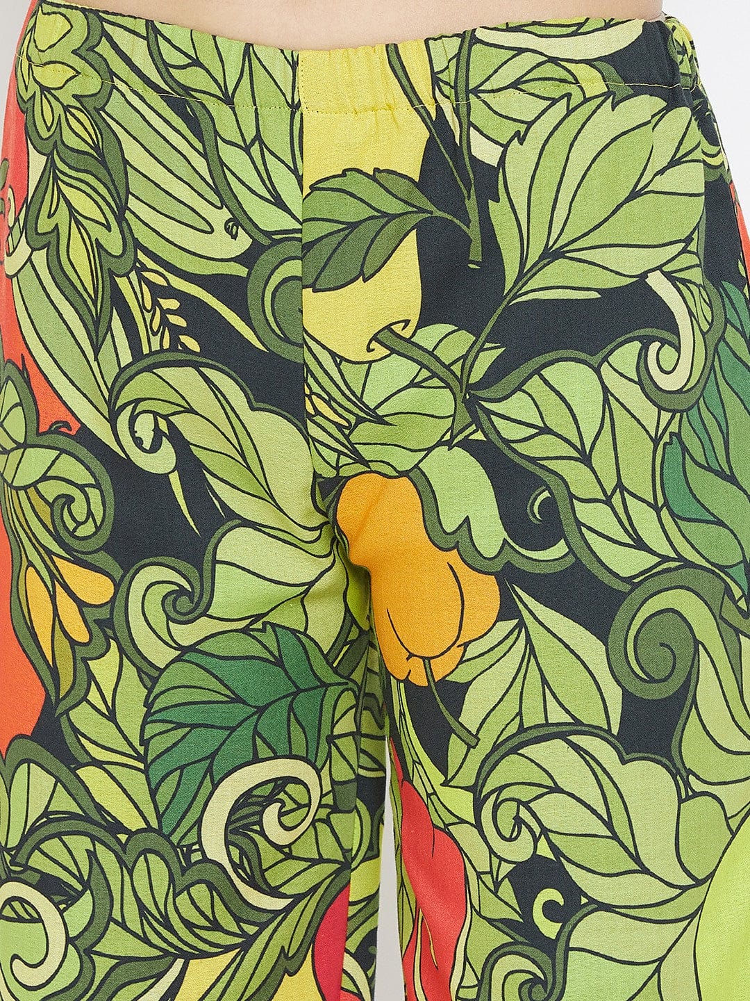 The Kaftan Company Pyjama Set Tropical Fruits Kaftan and Pyjama Loungeset