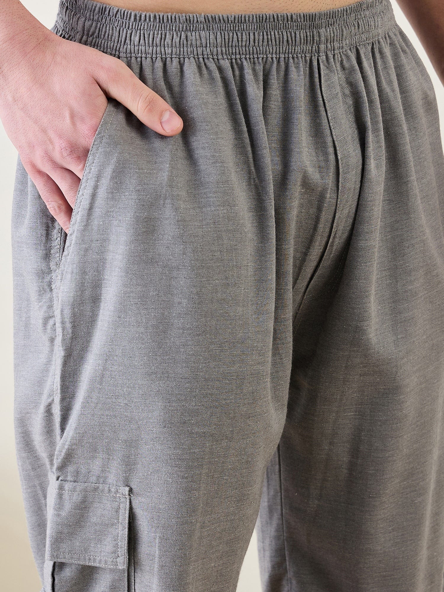 The Kaftan Company Pyjamas Mens Grey Joggers