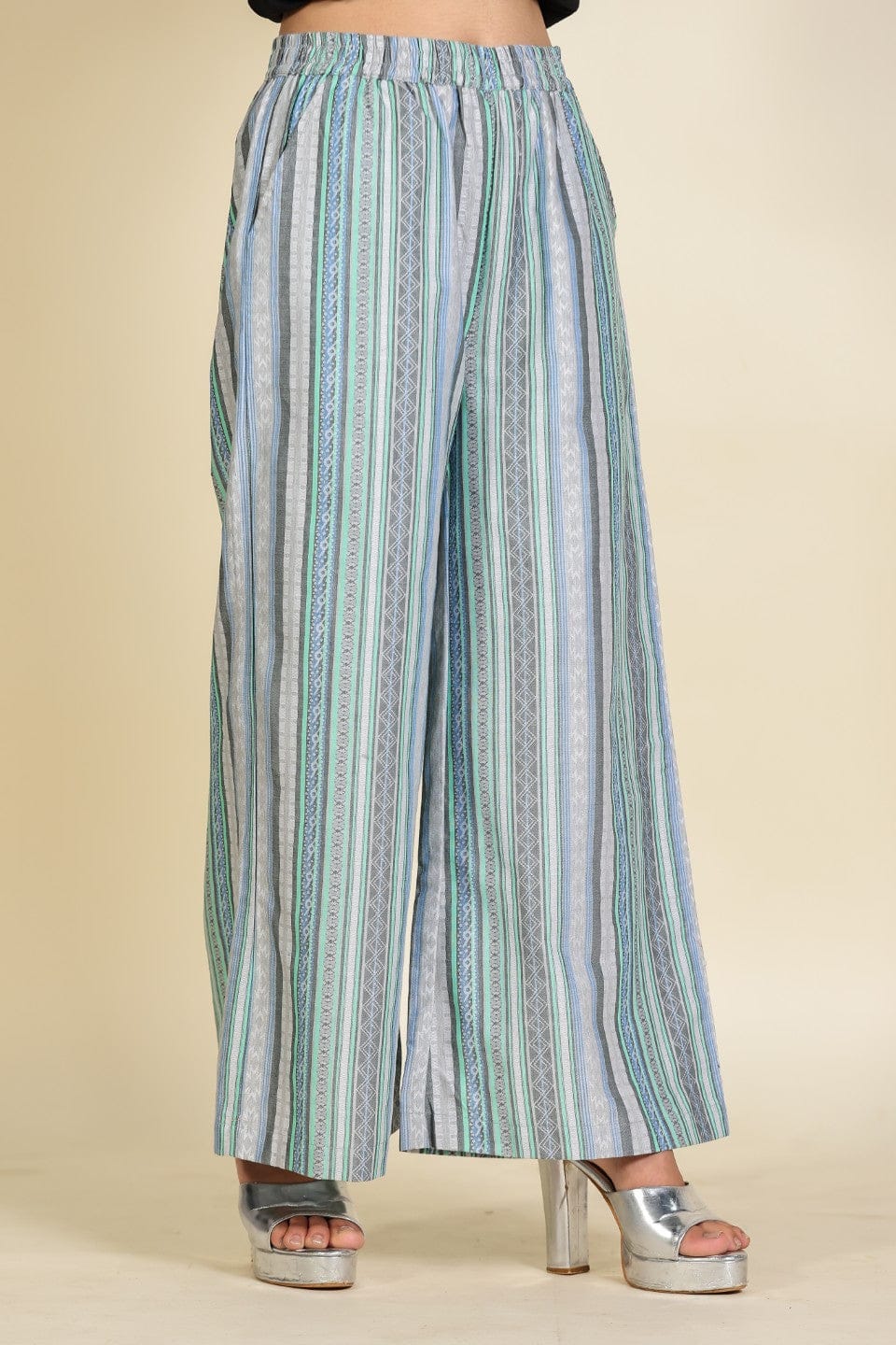 The Kaftan Company Pyjamas Soft Chambray Elastic Waist Lounge Pants