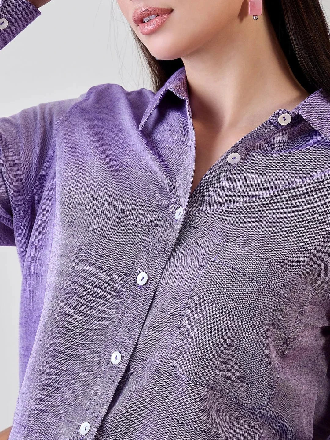 The Kaftan Company Tops Soft Linen Boyfriend Shirt