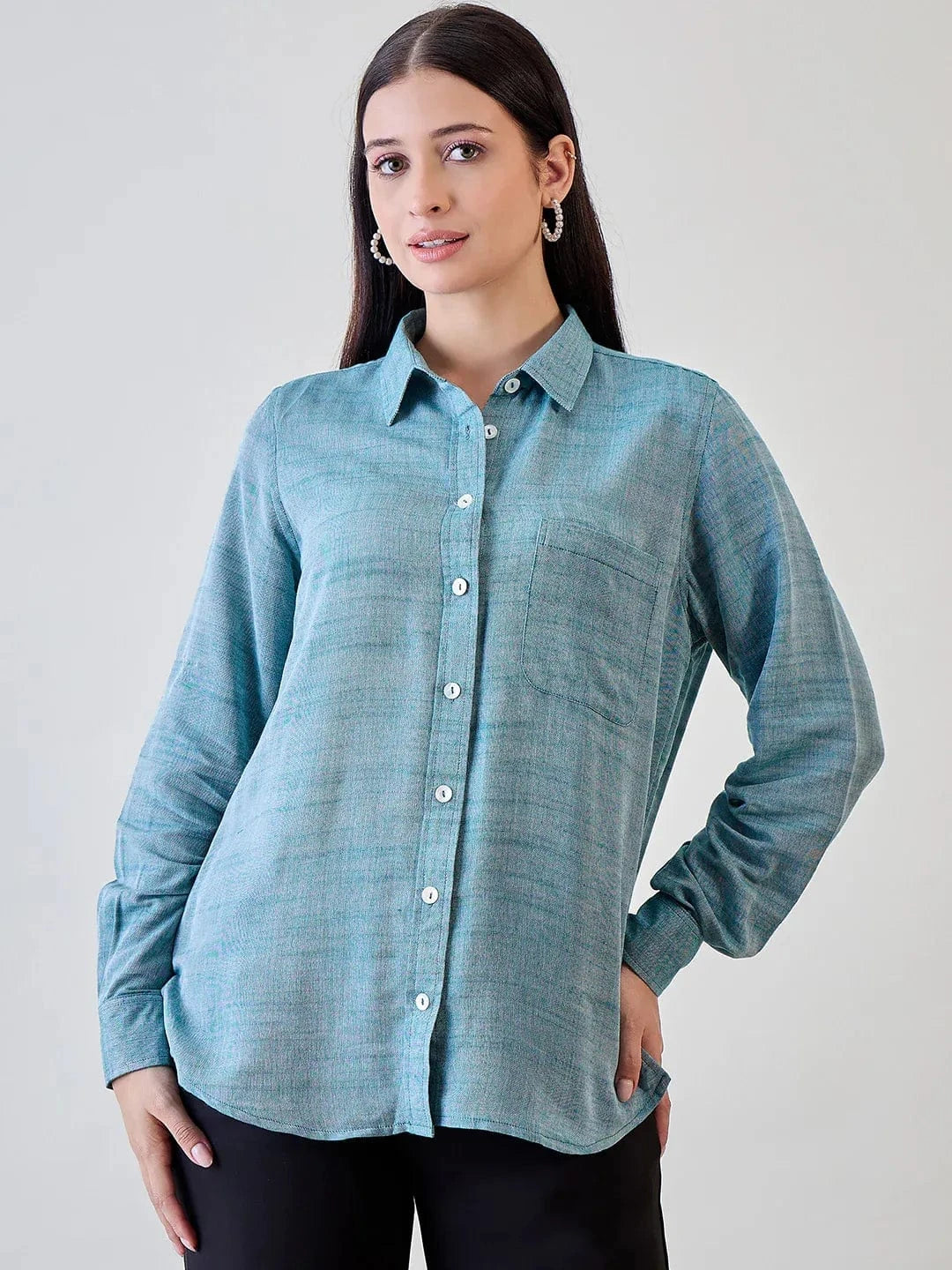 The Kaftan Company Tops Soft Linen Boyfriend Shirt