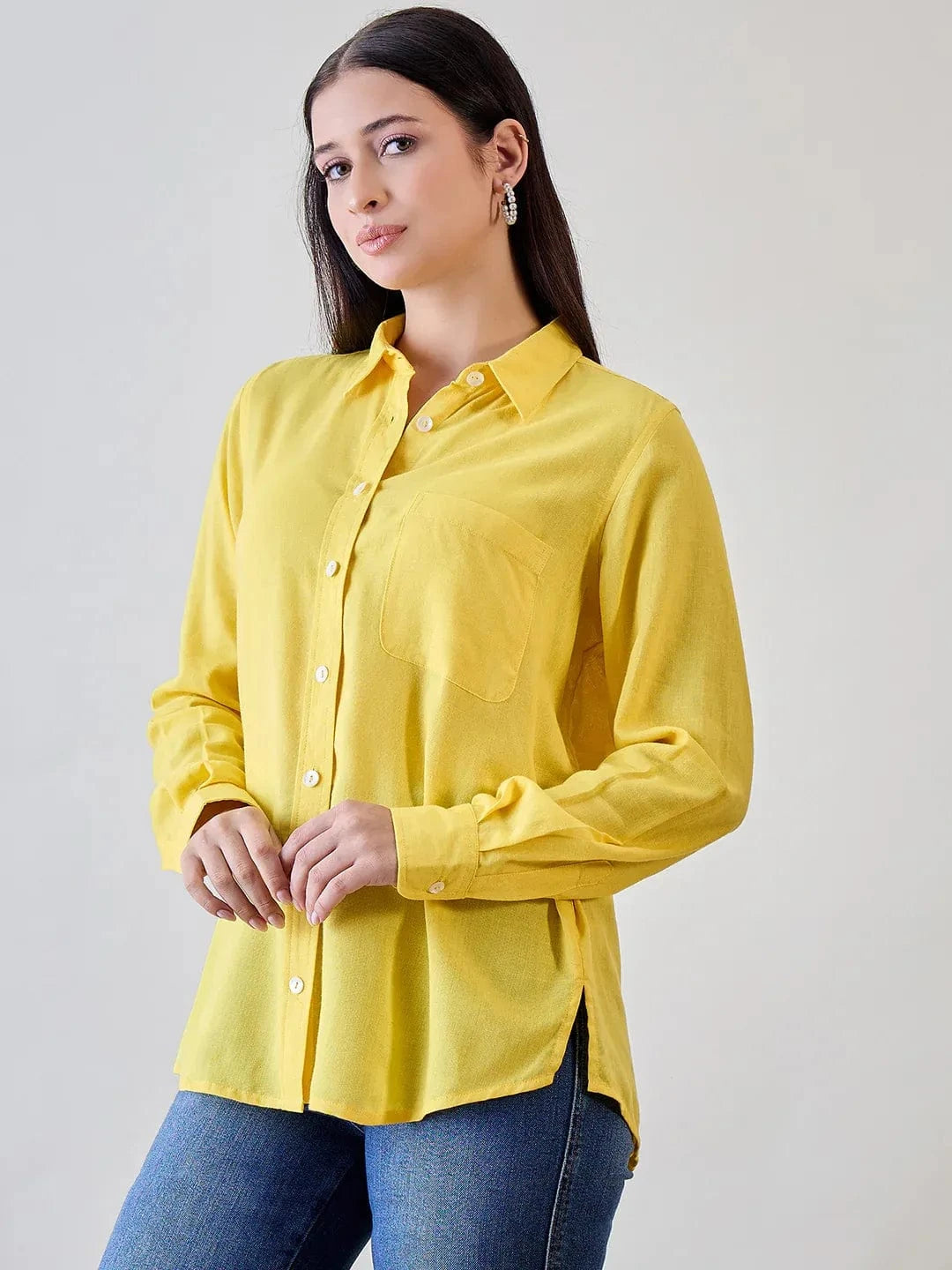 The Kaftan Company Tops Soft Linen Boyfriend Shirt