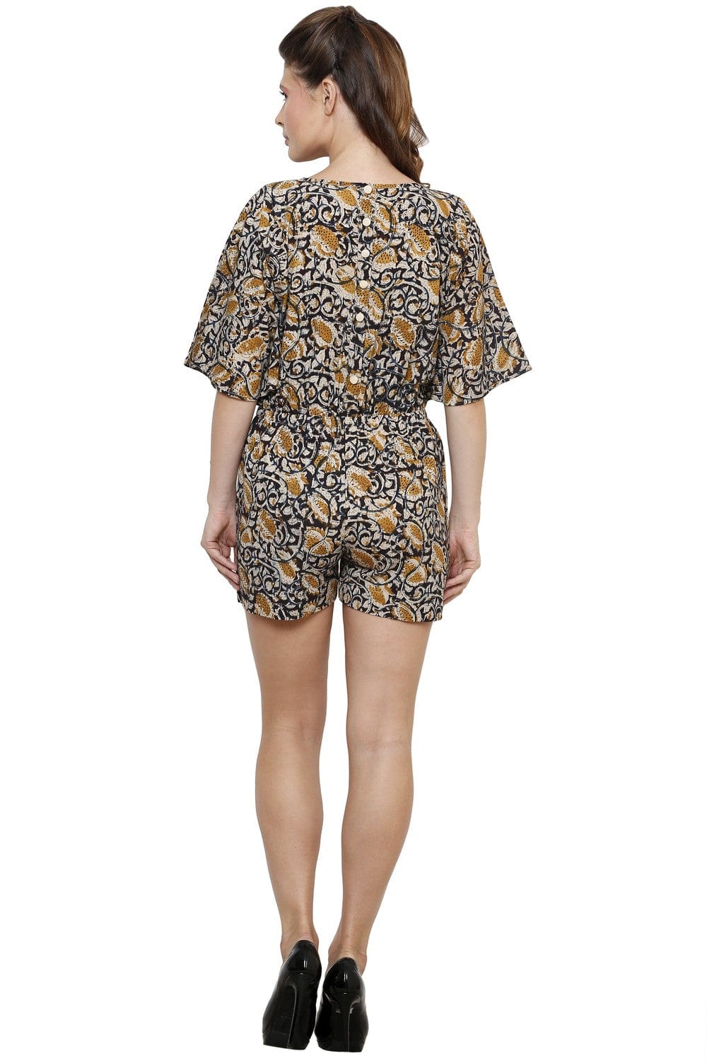 The Kaftan Company Dresses KALAMKARI WITH MIRROR WORK JUMPER - (Clearance - Final Sale)