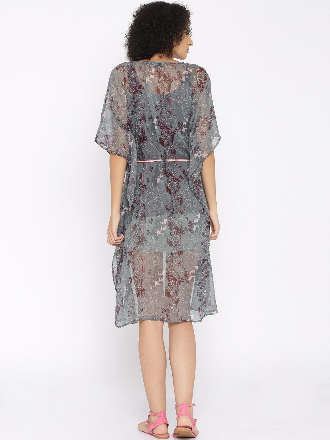 The Kaftan Company Dresses Little Floral High Low Kaftan - (Clearance - Final Sale)