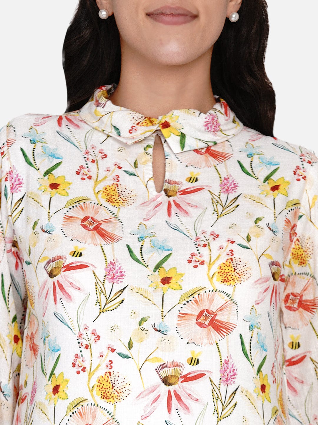 The Kaftan Company Dresses Off-White Brushed Dandelion Maternity Dress (Final Sale)