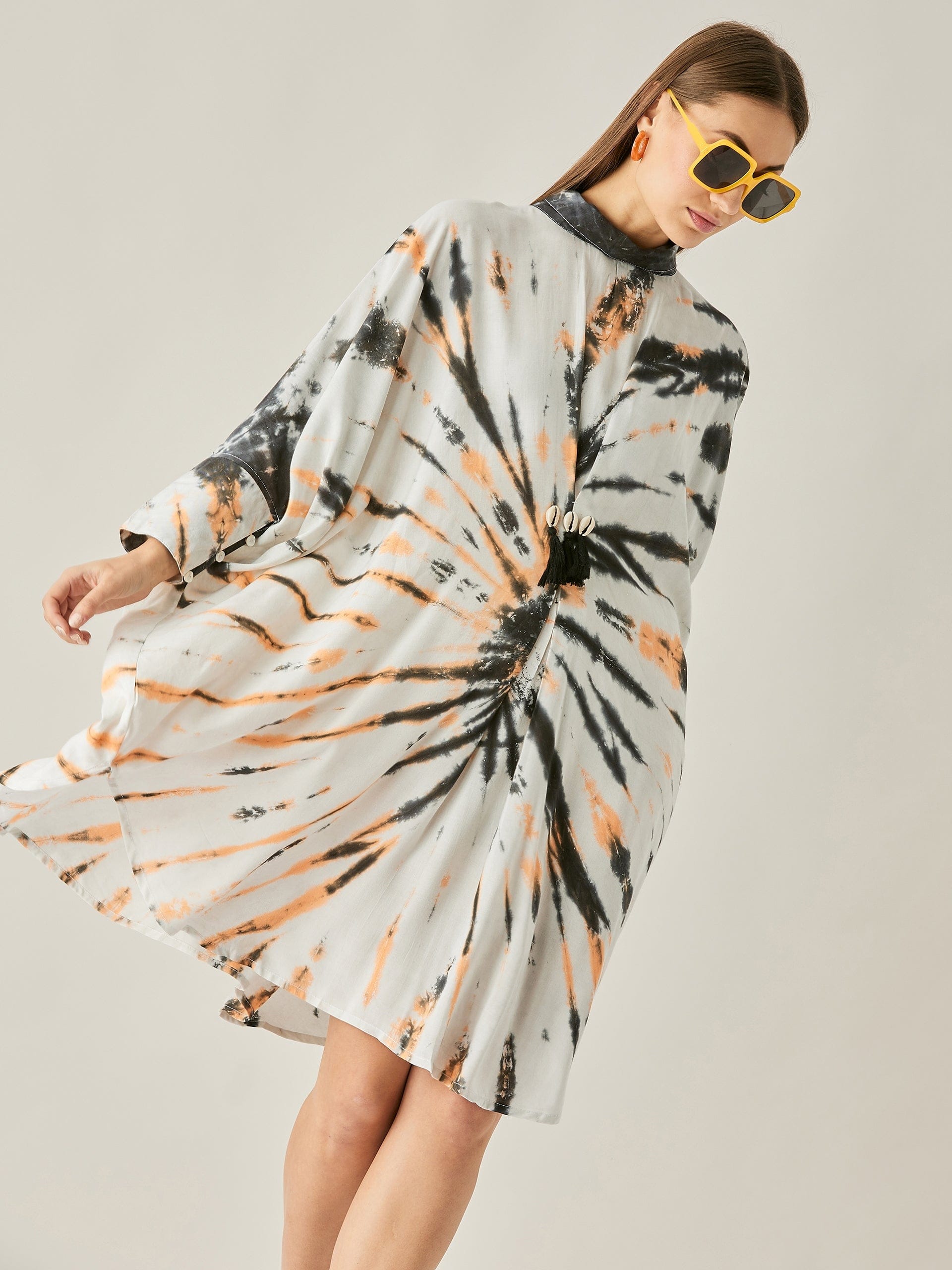 The Kaftan Company Dresses OneSize Moon Burst Tie Dye Kaftan Dress