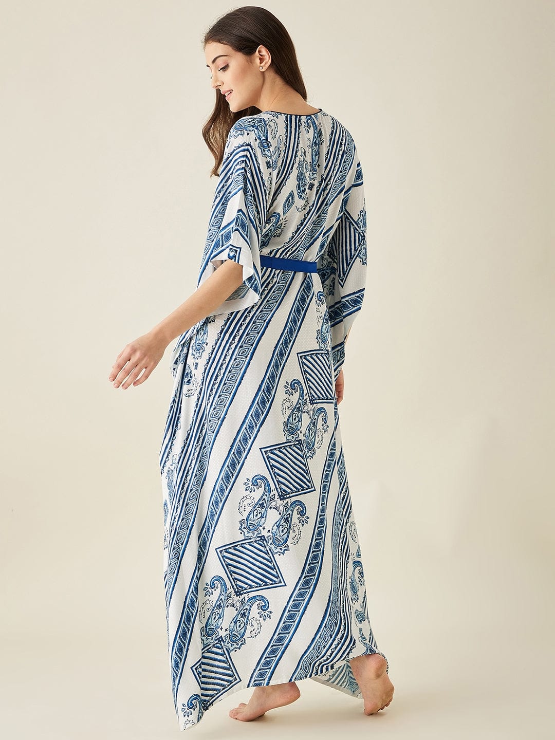 The Kaftan Company Kaftan Paisley Patterned Loungewear Kaftan