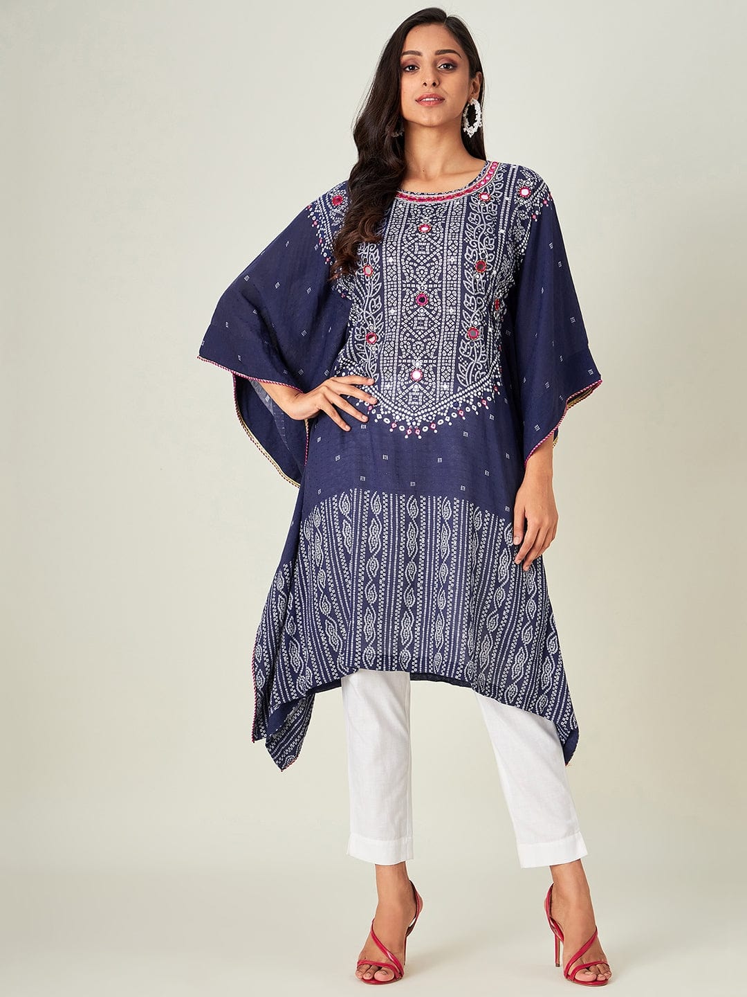The Kaftan Company Kurta Purple Amethyst Embellished Kurta (Final Sale)