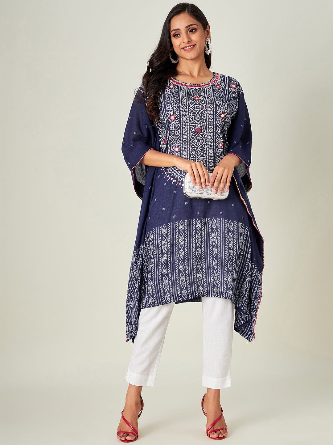 The Kaftan Company Kurta Purple Amethyst Embellished Kurta (Final Sale)