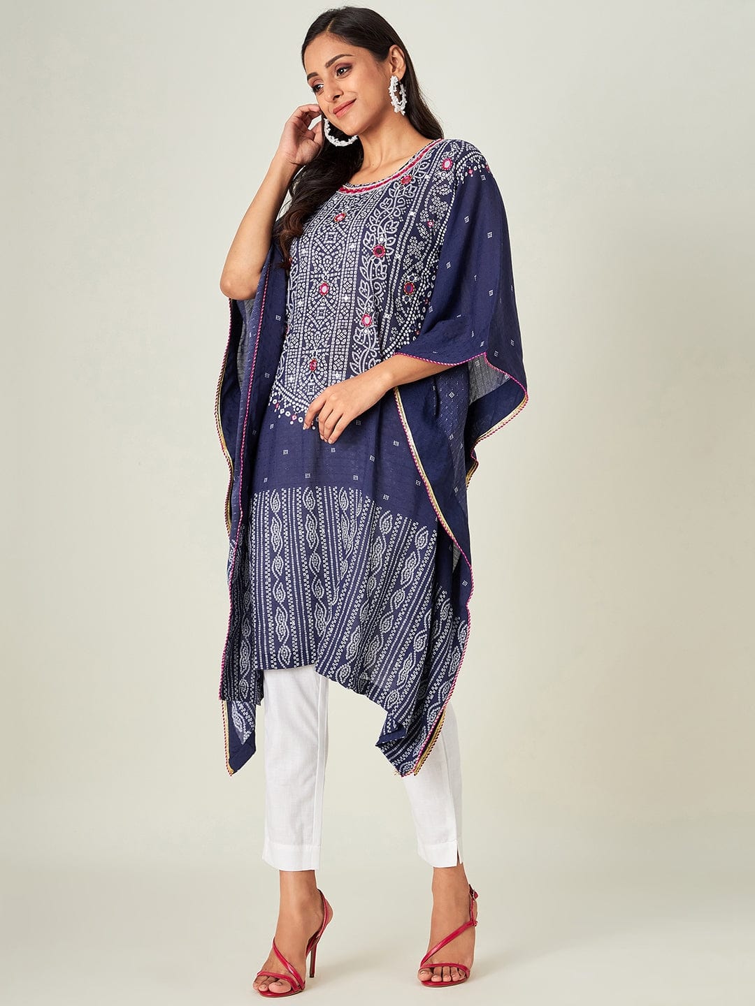 The Kaftan Company Kurta Purple Amethyst Embellished Kurta (Final Sale)
