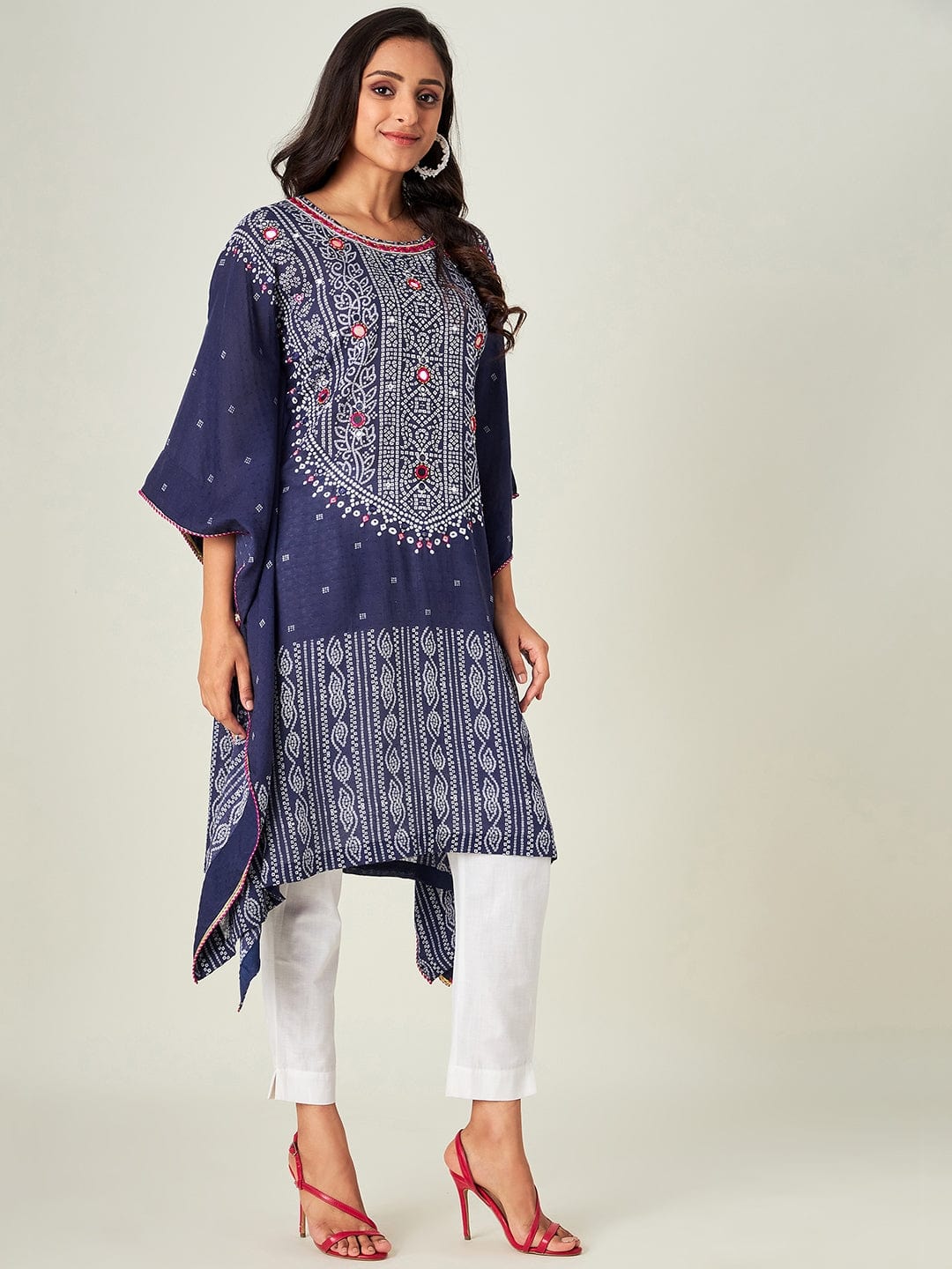 The Kaftan Company Kurta Purple Amethyst Embellished Kurta (Final Sale)
