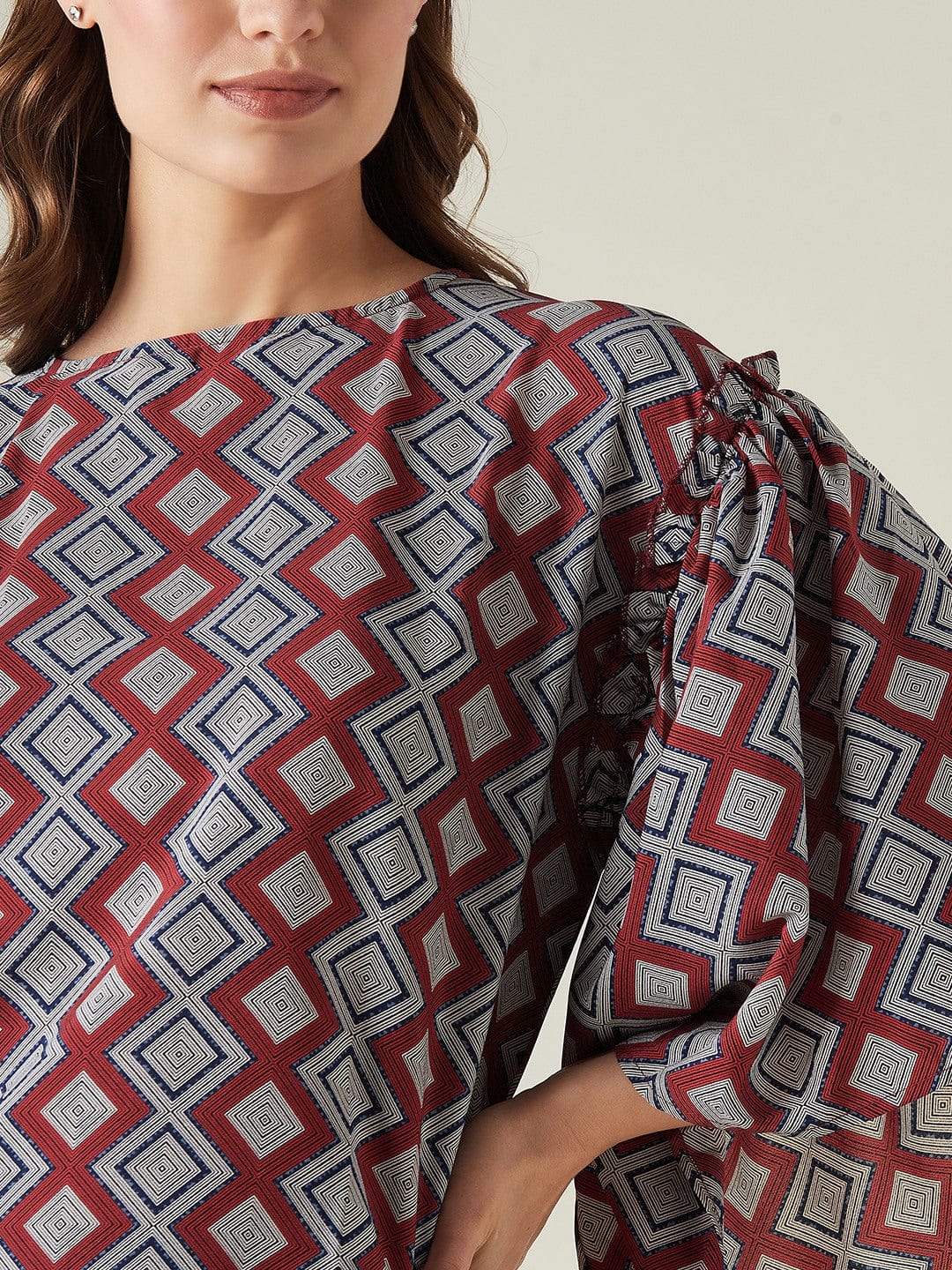 The Kaftan Company Lounge Set Diamond print lounge set