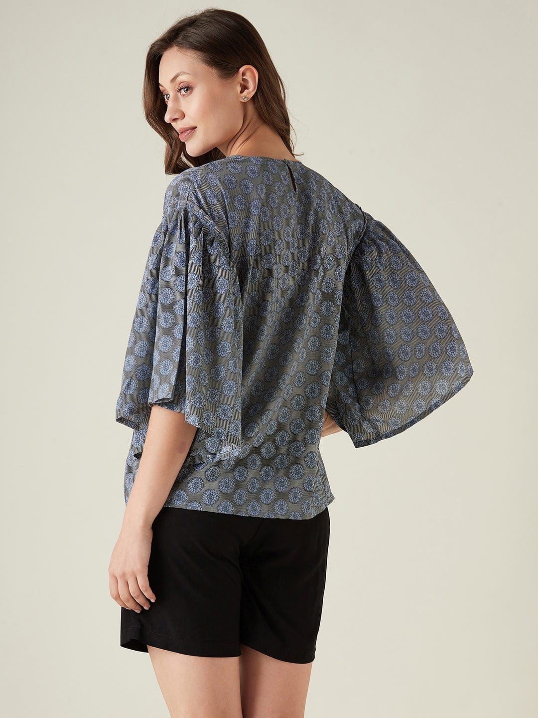 The Kaftan Company Lounge Set Floral frenzie top and shorts set