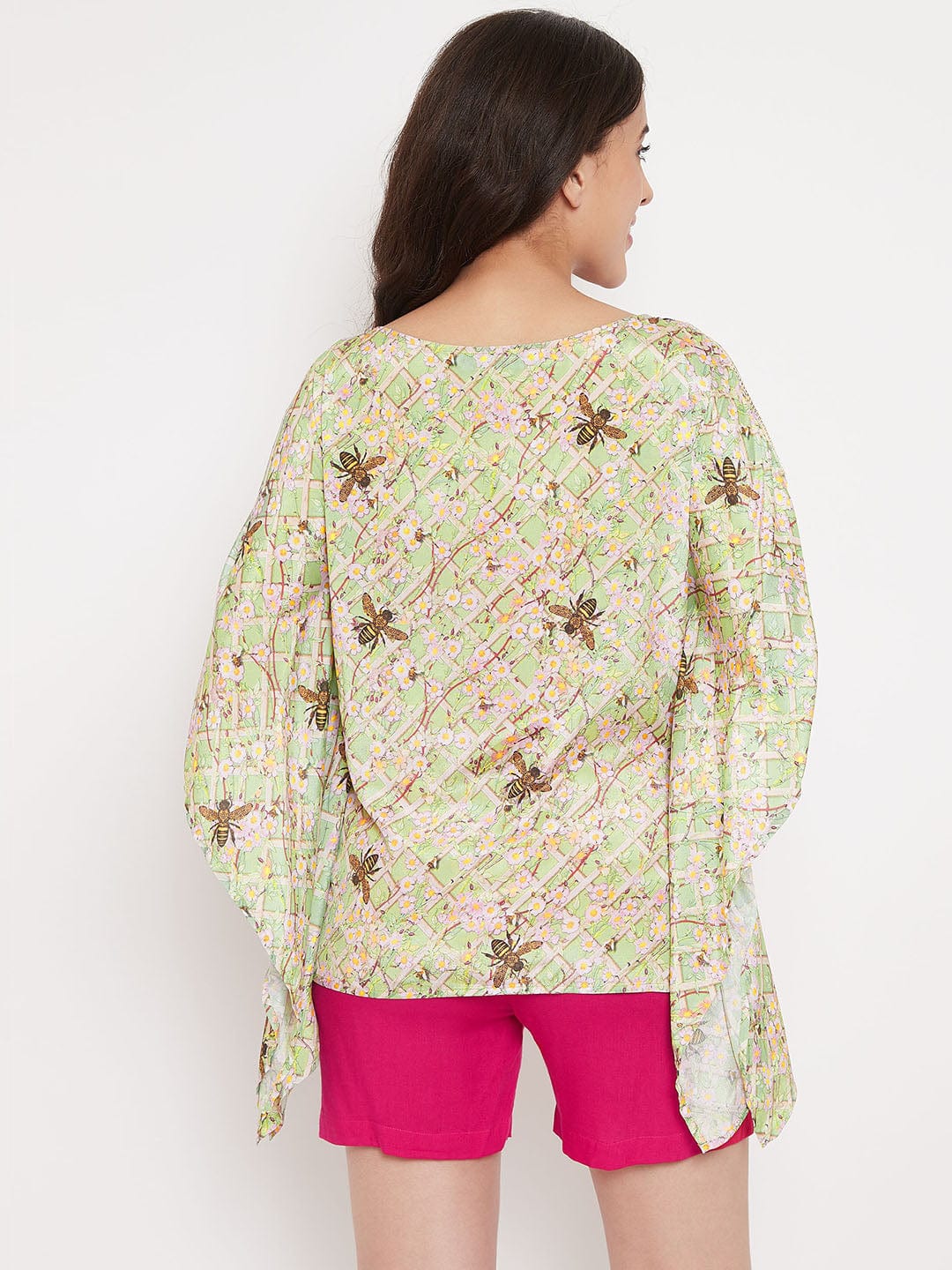 The Kaftan Company Loungewear Garden Bee Kaftan Shorts Set