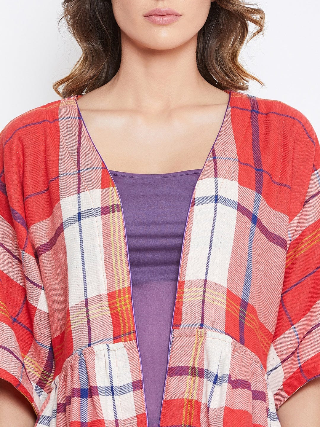 The Kaftan Company Loungewear Reversible Plaids Cotton Lounge Set