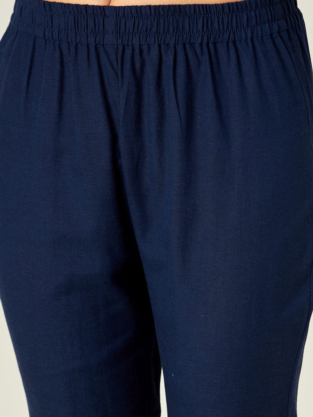 The Kaftan Company Pants Navy Blue Tapered Pants