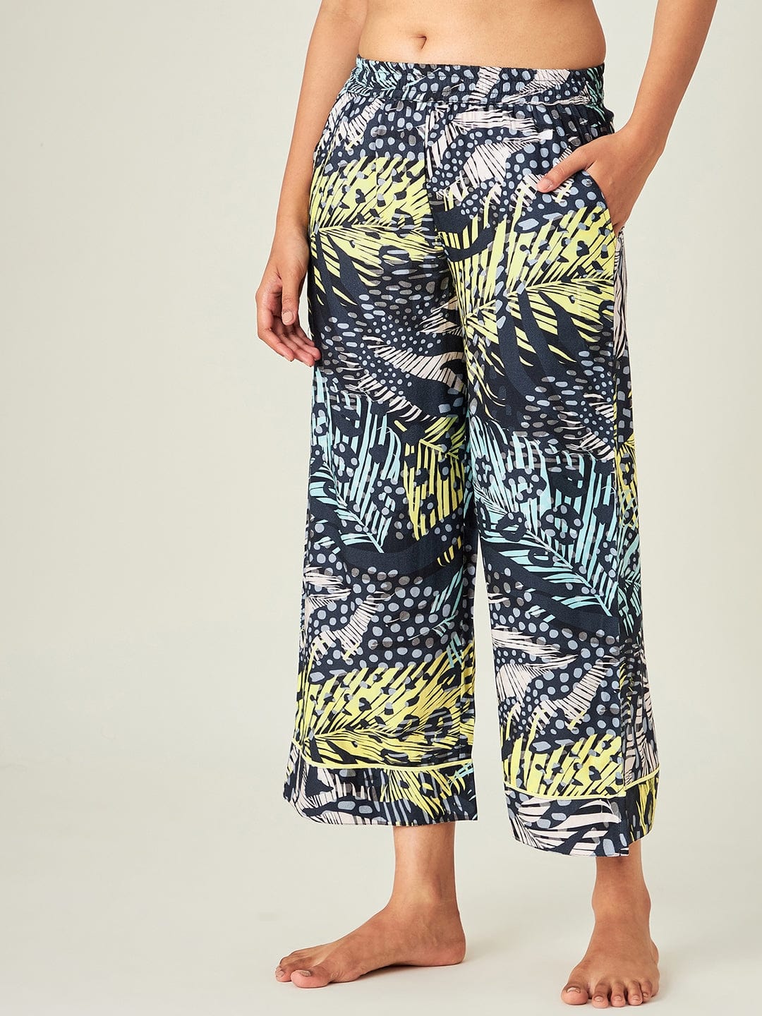 The Kaftan Company Pyjama Set Lush Tropica Animal Print Loungeset