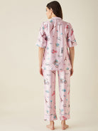 The Kaftan Company Pyjama Set Pink Parachute Satin Pyjama Set