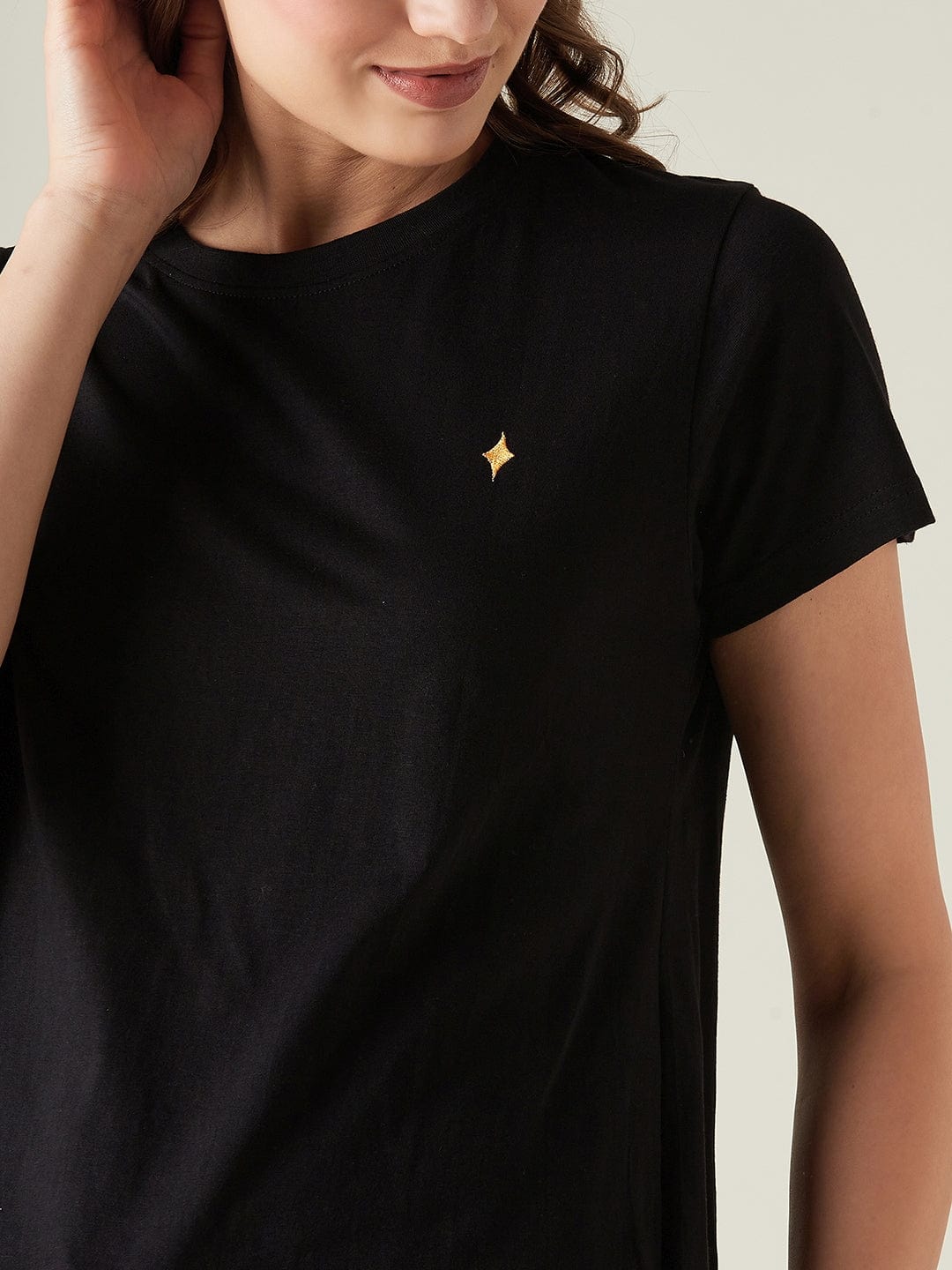 The Kaftan Company Pyjama Set Red plaid lounge set with t-shirt