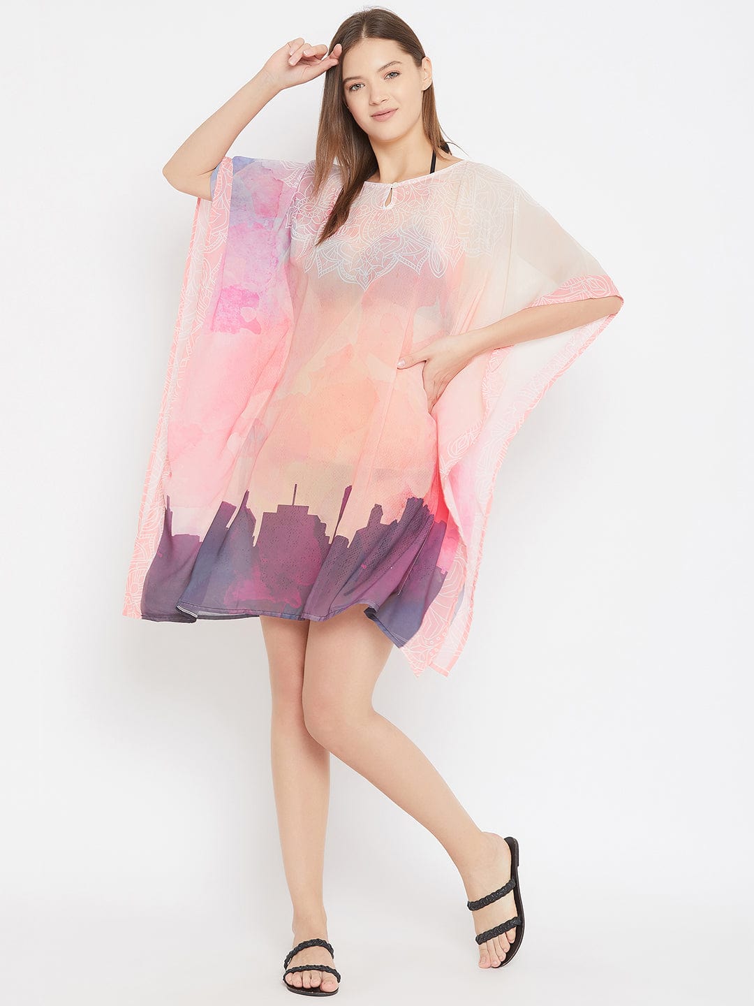 The Kaftan Company Resortwear Pink City Resortwear Kaftan - (Clearance - Final Sale)