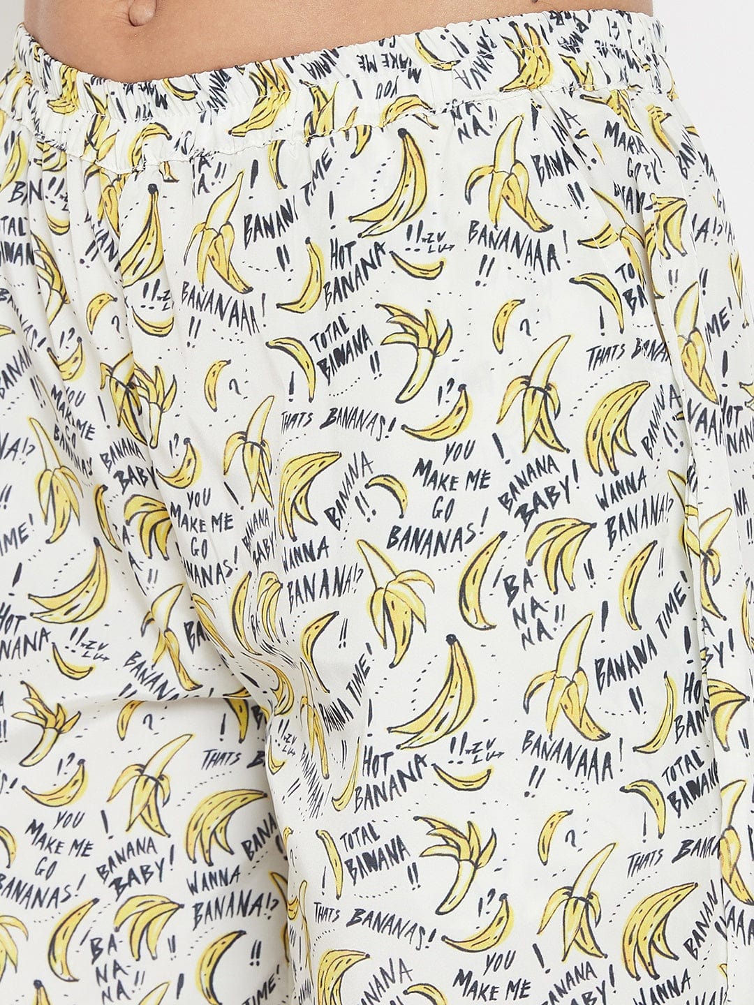 The Kaftan Company Shorts Set Funky Banana Printed Shorts Lounge Set - (Clearance - Final Sale)