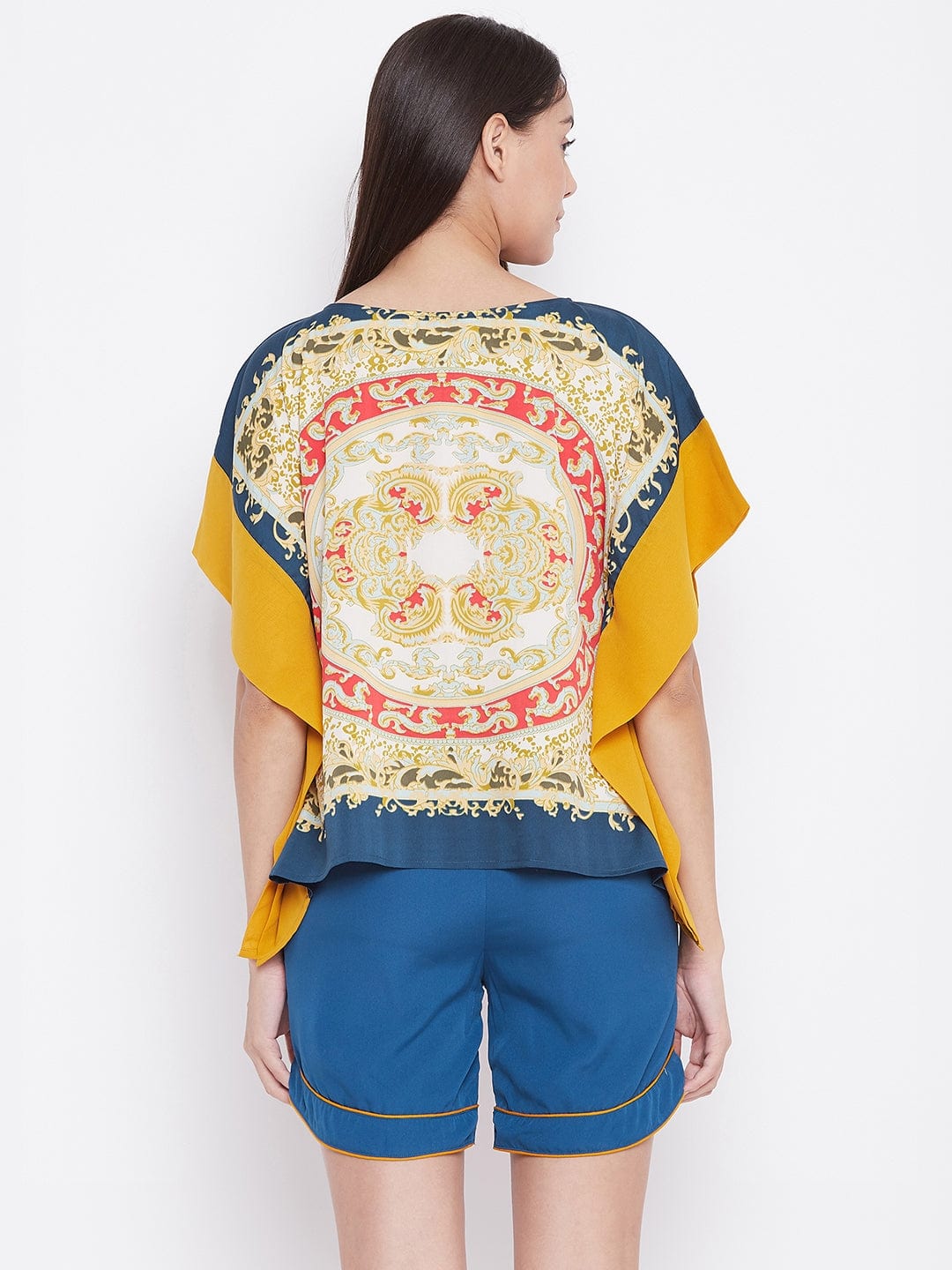The Kaftan Company Shorts Set ORNAMENTAL PRINT KAFTAN SHORTS SET - (Clearance - Final Sale)