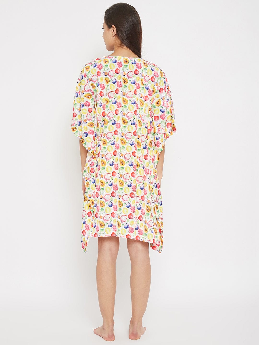 The Kaftan Company Shorts Set Tropical Fruits Digital Printed 2 Piece Shorts Set - (Clearance - Final Sale)