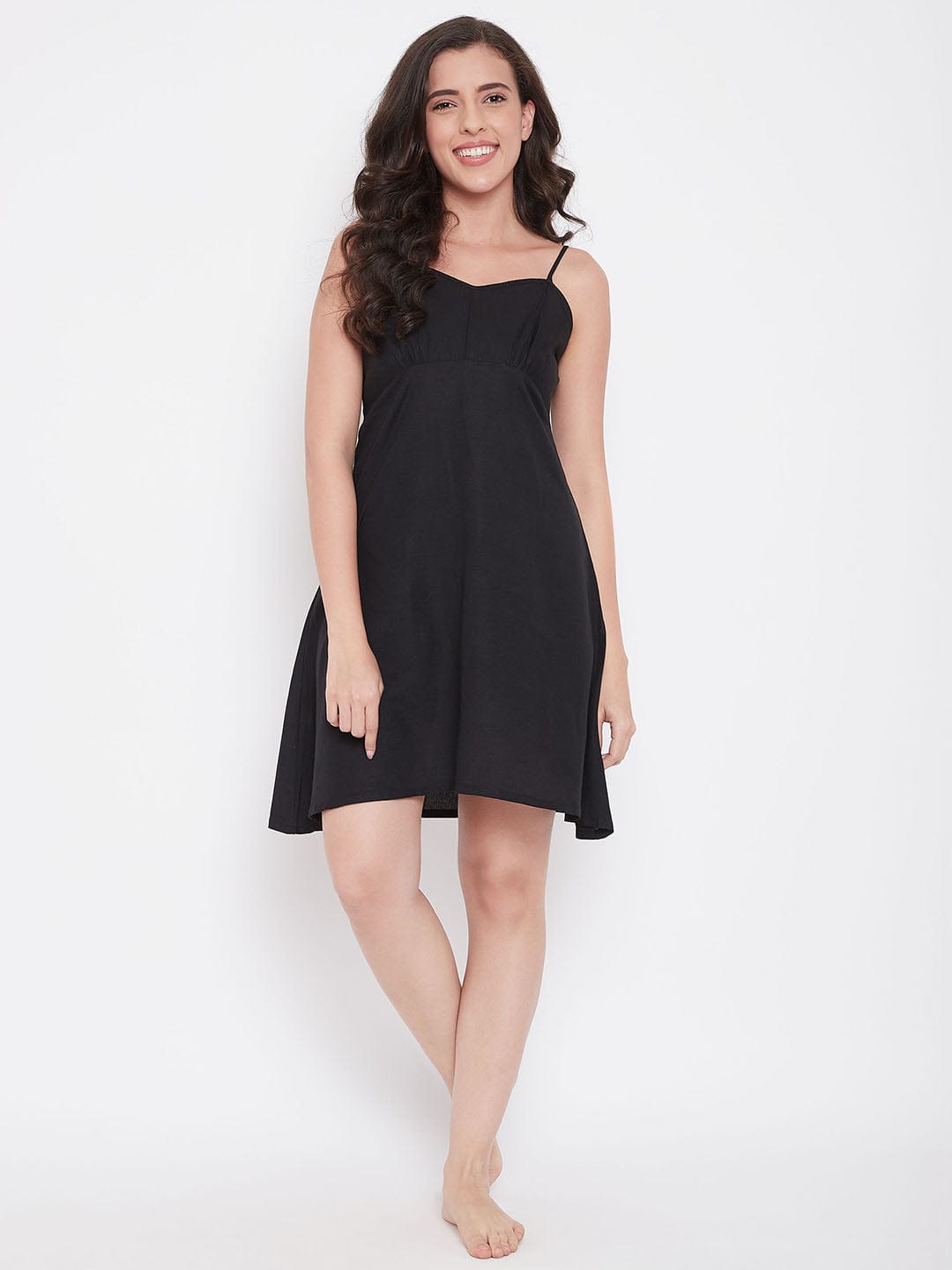 The Kaftan Company Sleep Gowns White Buti Printed Cotton Gown Set - (Clearance - Final Sale)