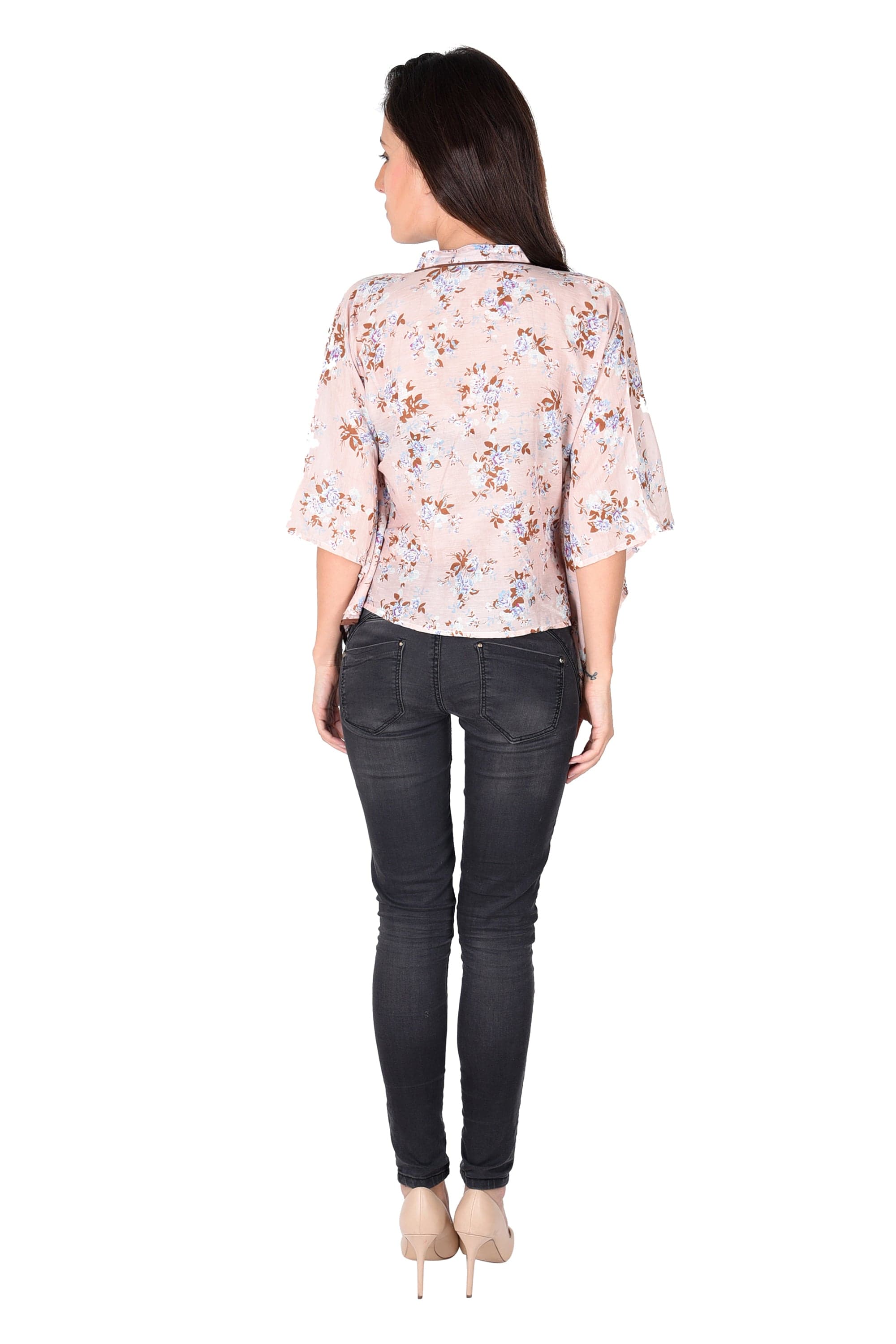 The Kaftan Company Tops Floral Wrap kaftan Shrug - (Clearance - Final Sale)